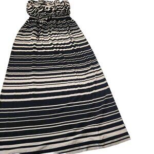 J. Crew Women's Size XS Bandeau Striped Maxi Dress